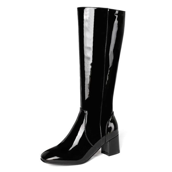 boots women's wind shoes autumn and winter 2021 high heels round head fashion tube side zipper knight, Black
boots women's wind shoes autumn and winter 2021 high heels round head fashion tube side zipper knight, Black