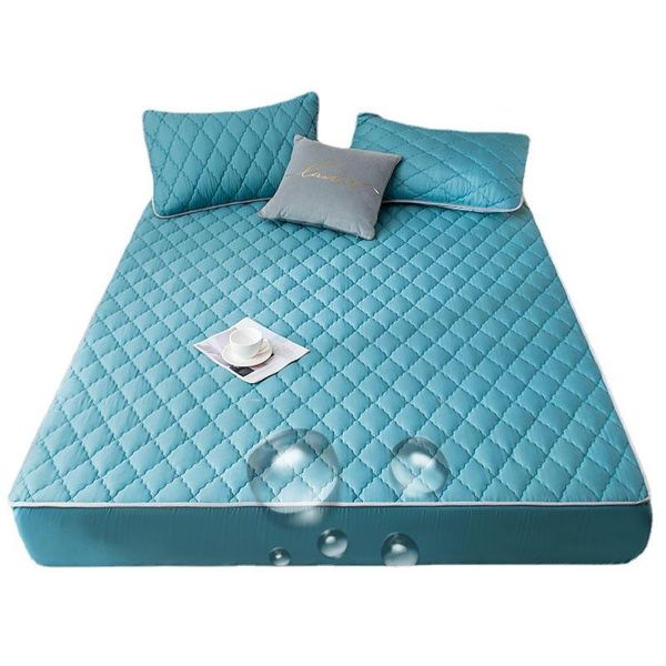sheets & sets thicken quilted mattress cover solid color waterproof warm cotton luxury fitted sheet with elastic band protector
sheets & sets thicken quilted mattress cover solid color waterproof warm cotton luxury fitted sheet with elastic band protector