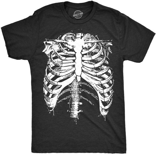 men's t-shirts mens splattered rib cage tshirt cool skeleton costume halloween tee for guys, White;black
men's t-shirts mens splattered rib cage tshirt cool skeleton costume halloween tee for guys, White;black