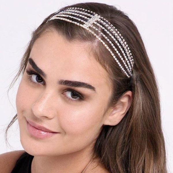 hair clips & barrettes fashion elastic crystal headbands for women bridal wedding headwear girls rhinestone tassel accessories, Golden;silver
hair clips & barrettes fashion elastic crystal headbands for women bridal wedding headwear girls rhinestone tassel accessories, Golden;silver
