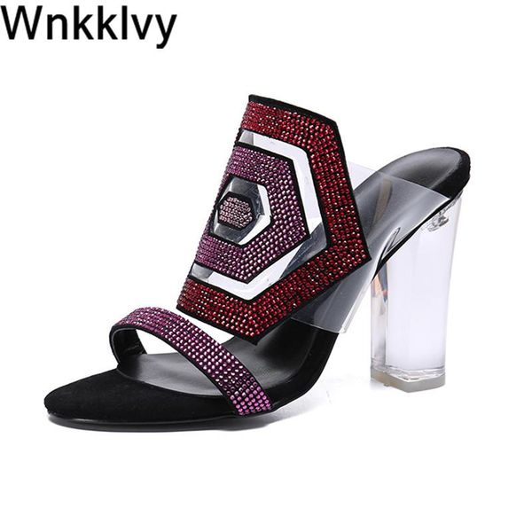slippers geometric sandals summer clear chunky high heel open toe transparent pvc crystal embellished dress shoes formal women, Black
slippers geometric sandals summer clear chunky high heel open toe transparent pvc crystal embellished dress shoes formal women, Black