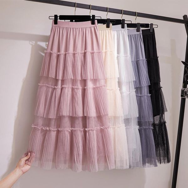 skirts yarn cake skirt long female black half-length of fund 2021 autumn and winter fairy white veil
skirts yarn cake skirt long female black half-length of fund 2021 autumn and winter fairy white veil