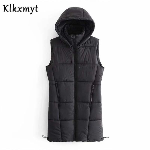 klkxmyt autumn winter women waistcoat fashion ladies sleeveless pocket parka jacket hooded warm long vest coat, Black;white
klkxmyt autumn winter women waistcoat fashion ladies sleeveless pocket parka jacket hooded warm long vest coat, Black;white
