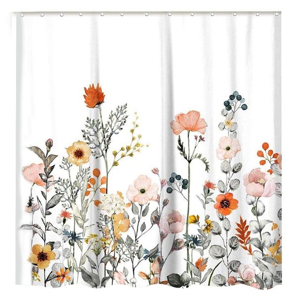floral shower curtain with 12 hooks watercolor botanical flowers decorative bath modern bathroom accessories curtains
floral shower curtain with 12 hooks watercolor botanical flowers decorative bath modern bathroom accessories curtains