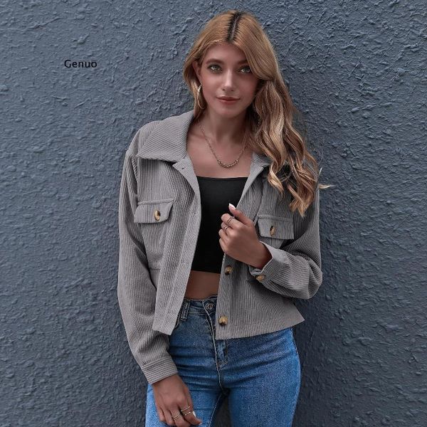women's jackets women spring autumn turn-down collar short style coats long sleeve casual single breasted outerwears fall jacket, Black;brown
women's jackets women spring autumn turn-down collar short style coats long sleeve casual single breasted outerwears fall jacket, Black;brown
