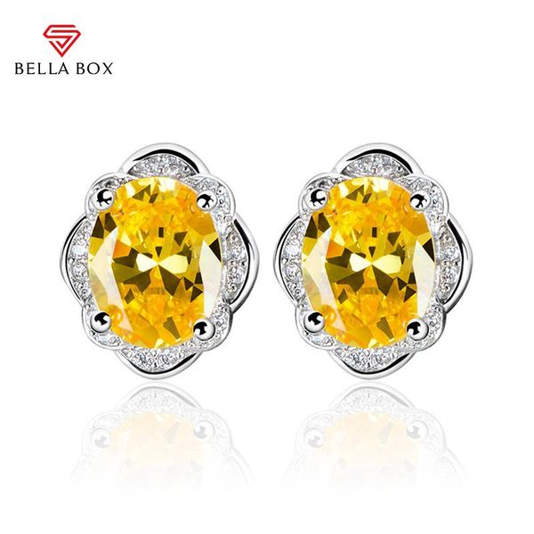 stud bella box luxury 925 sterling silver stub earrings with yellow color oval shape z gemstones wedding party wholesale gift, Golden;silver
stud bella box luxury 925 sterling silver stub earrings with yellow color oval shape z gemstones wedding party wholesale gift, Golden;silver