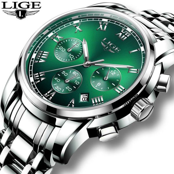 relogio masculino 2021 lige green fashion mens watches chronograph male sport waterproof all steel quartz clock wristwatche wristwatches, Slivery;brown
relogio masculino 2021 lige green fashion mens watches chronograph male sport waterproof all steel quartz clock wristwatche wristwatches, Slivery;brown