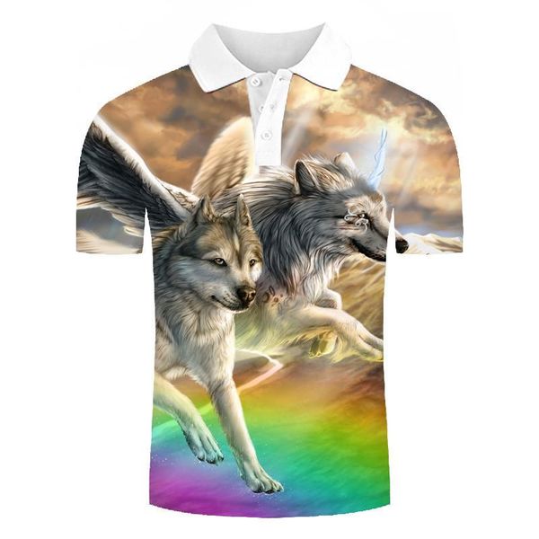men's polos summer 3d print wolf pattern leisure man outdoor golf short sleeve male quick dry breathable fitness lapel, White;black
men's polos summer 3d print wolf pattern leisure man outdoor golf short sleeve male quick dry breathable fitness lapel, White;black