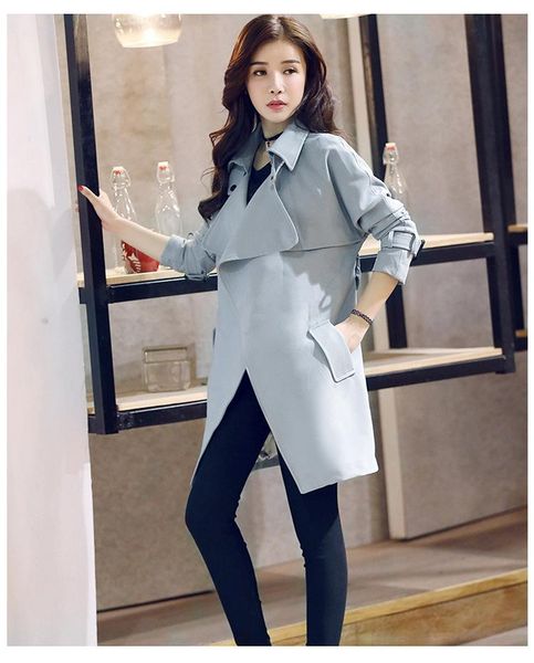 women's trench coats boollili autumn women coat 2021 fashion casual loose long sleeve female windbreaker with belt outwear, Tan;black
women's trench coats boollili autumn women coat 2021 fashion casual loose long sleeve female windbreaker with belt outwear, Tan;black