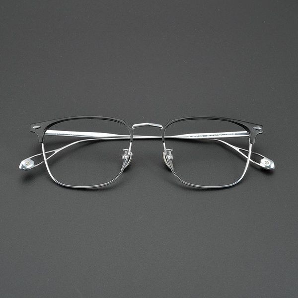 fashion sunglasses frames british gentleman style ultra-light pure titanium retro box myopia glasses men's customized degree anti-blue, Black
fashion sunglasses frames british gentleman style ultra-light pure titanium retro box myopia glasses men's customized degree anti-blue, Black