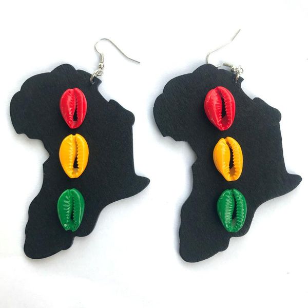 dangle & chandelier arrive african map with color shell wooden dorp earrings, Silver
dangle & chandelier arrive african map with color shell wooden dorp earrings, Silver