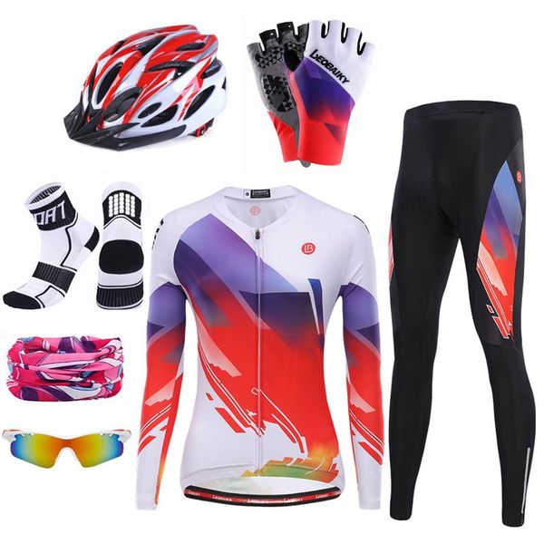 racing sets pro team road bike clothing women bicycle jersey set riding mtb sportswear long sleeve outdoor gel padded ladies cycling clothes, Black;blue
racing sets pro team road bike clothing women bicycle jersey set riding mtb sportswear long sleeve outdoor gel padded ladies cycling clothes, Black;blue