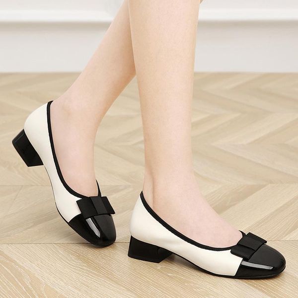 dress shoes autumn color matching casual shallow mouth single comfortable square toe heel grandma, Black
dress shoes autumn color matching casual shallow mouth single comfortable square toe heel grandma, Black