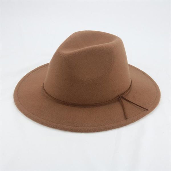 wide brim hats fedora hat women's solid black khaki band rope classic casual formal wedding decorate men pamelas y tocados para bodas, Blue;gray
wide brim hats fedora hat women's solid black khaki band rope classic casual formal wedding decorate men pamelas y tocados para bodas, Blue;gray