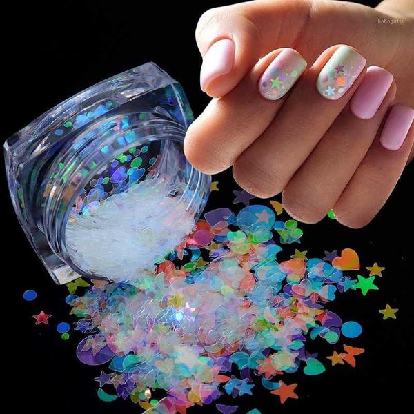 1box holographic nail glitter ab color mix star round heart flakes mermaid mirror irregular paillette diy sequins art decor1, Silver;gold
1box holographic nail glitter ab color mix star round heart flakes mermaid mirror irregular paillette diy sequins art decor1, Silver;gold