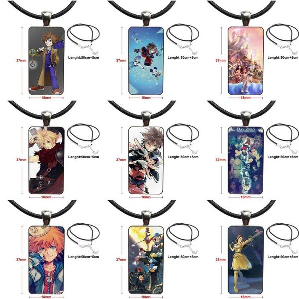 pendant necklaces alternative kingdom hearts glass cabochon choker rectangle necklace steel color jewelry for child, Silver
pendant necklaces alternative kingdom hearts glass cabochon choker rectangle necklace steel color jewelry for child, Silver