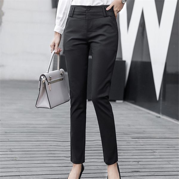 high waist women simple chic loose solid straight ol formal brief slender casual slimming plus size fashion pants 210421, Black;white
high waist women simple chic loose solid straight ol formal brief slender casual slimming plus size fashion pants 210421, Black;white
