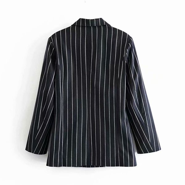 jackets fashion long sleeve contrast stripe lapel loose women's jacket coat vintage with pockets thin simplicity chic female, Black;brown
jackets fashion long sleeve contrast stripe lapel loose women's jacket coat vintage with pockets thin simplicity chic female, Black;brown