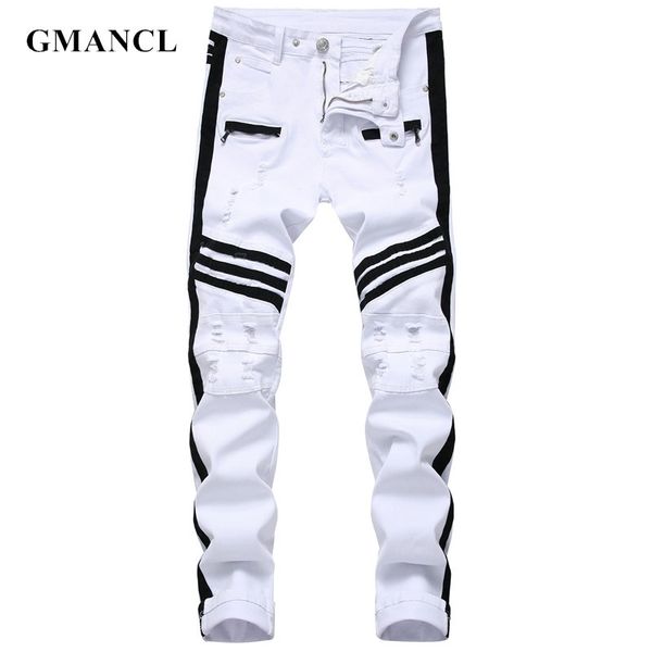 men hip-hop stripe design patchwork ripped stretch slim jeans streetwear cotton male casual joggers denim trousers plus size 42 210330, Blue
men hip-hop stripe design patchwork ripped stretch slim jeans streetwear cotton male casual joggers denim trousers plus size 42 210330, Blue