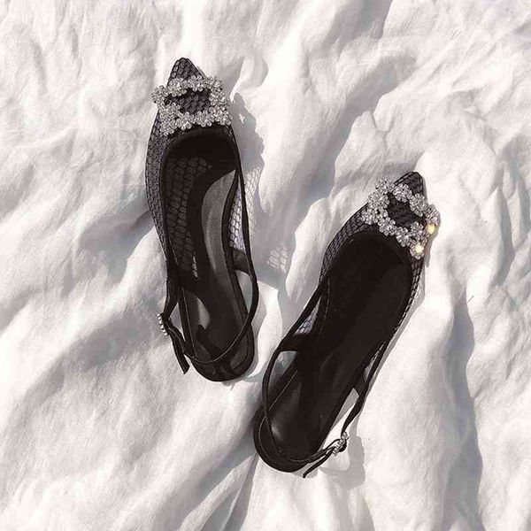 sandals spring and summer style rhinestone buckle lace fairy sandals pointy mesh flat bottom female, Black
sandals spring and summer style rhinestone buckle lace fairy sandals pointy mesh flat bottom female, Black