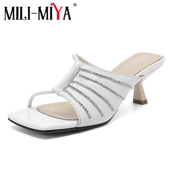 mili-miya design cow leather sandals women high heels outside slippers square toe thin heel black white party dancing shoes dress
mili-miya design cow leather sandals women high heels outside slippers square toe thin heel black white party dancing shoes dress