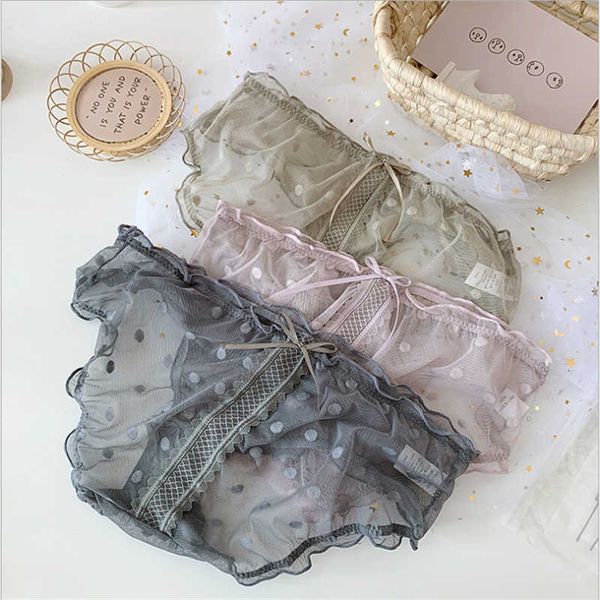 women's panties new french dot mesh lace girl underwear bow mid-waist purified cotton crotch sheer briefs, Black;white
women's panties new french dot mesh lace girl underwear bow mid-waist purified cotton crotch sheer briefs, Black;white