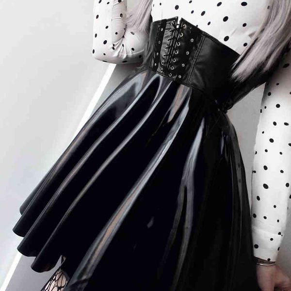 suchcute womens skirts gothic harajuku bandage faux leather korean fashion black mini pleated skirts 2021 summer party pu saias
suchcute womens skirts gothic harajuku bandage faux leather korean fashion black mini pleated skirts 2021 summer party pu saias
