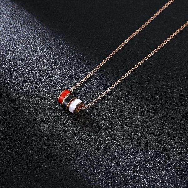 pendant necklaces 2021 rose gold fashion three color circle round necklace titanium steel jewelry woman gift never fade, Silver
pendant necklaces 2021 rose gold fashion three color circle round necklace titanium steel jewelry woman gift never fade, Silver