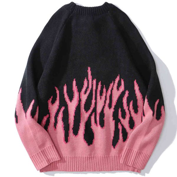 men's sweaters aolamegs sweater hip hop flame knitted pullover winter casual o-neck cozy high street couple streetwear fashion xb2r, White;black
men's sweaters aolamegs sweater hip hop flame knitted pullover winter casual o-neck cozy high street couple streetwear fashion xb2r, White;black
