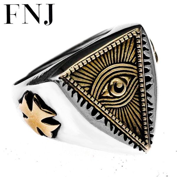 cluster rings fnj eye triangle 925 silver adjustable size open s925 solid ring for men jewelry fine, Golden;silver
cluster rings fnj eye triangle 925 silver adjustable size open s925 solid ring for men jewelry fine, Golden;silver