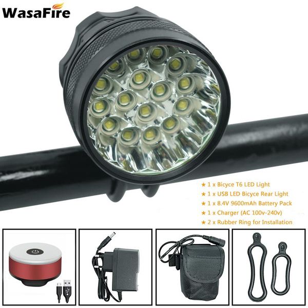 bicycle light set 4000 lumens 16 xml-t6 led bike front lights 18650 battery running headlight cycling lamp with usb taillight
bicycle light set 4000 lumens 16 xml-t6 led bike front lights 18650 battery running headlight cycling lamp with usb taillight
