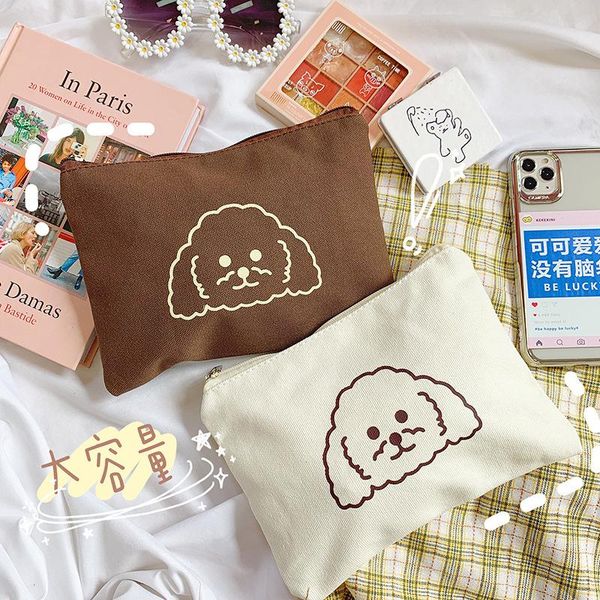 korea cartoon dog print cosmetics bags kawaii canvas handbag daily necessities storage bag clutch pouch cosmetic & cases
korea cartoon dog print cosmetics bags kawaii canvas handbag daily necessities storage bag clutch pouch cosmetic & cases