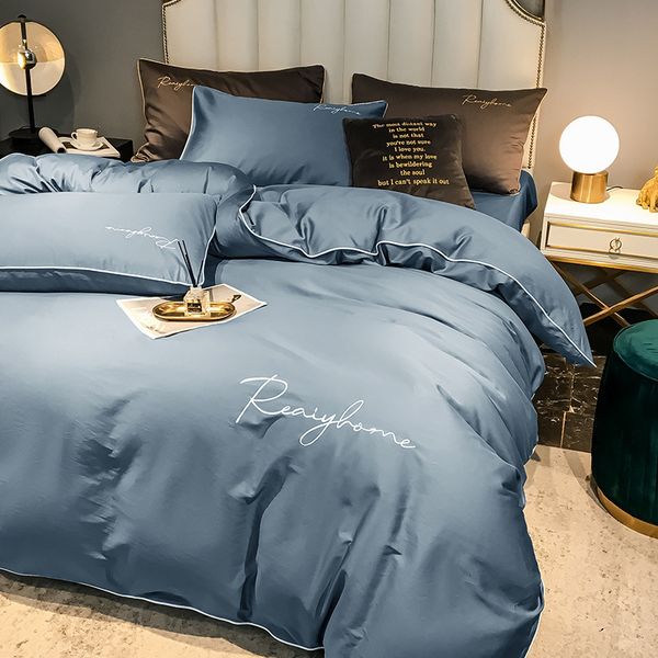 60 thread 4-piece set of cotton 100 quilt cover fitted sheet nordic style 4 bedding 3
60 thread 4-piece set of cotton 100 quilt cover fitted sheet nordic style 4 bedding 3