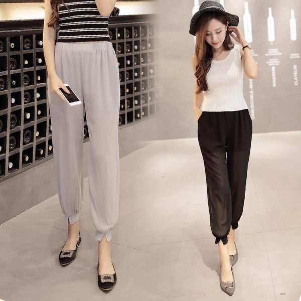 women's pants & capris women chiffon pant 2021 summer autumn fashion female loose trousers elastic waist casual comfy boho beach mesh h, Black;white
women's pants & capris women chiffon pant 2021 summer autumn fashion female loose trousers elastic waist casual comfy boho beach mesh h, Black;white