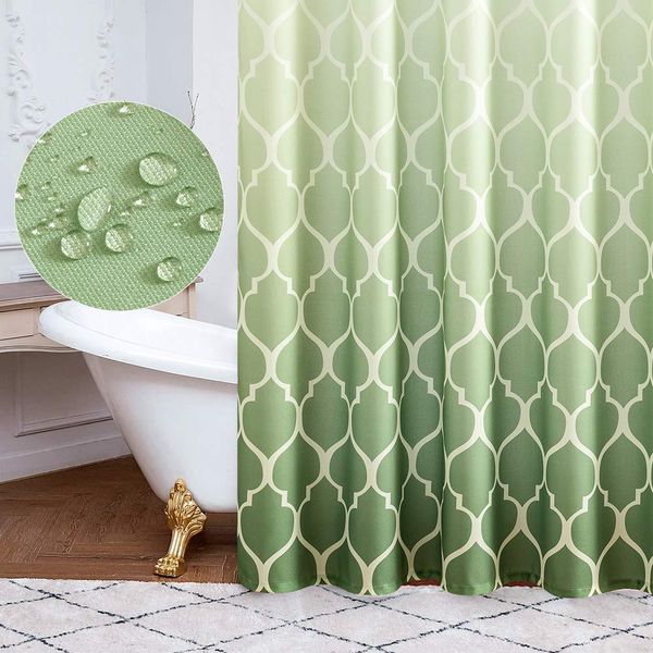 waterproof shower curtain for bathroom quatrefoi pattern 1 panel 70 inch by 72 inch green ombre
waterproof shower curtain for bathroom quatrefoi pattern 1 panel 70 inch by 72 inch green ombre
