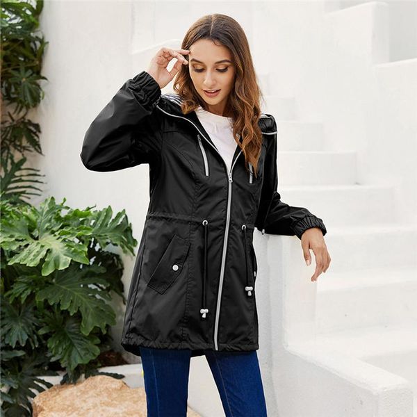 women's jackets ymwmhu 2021 waterproof jacket for women solid autumn and winter raincoat ourdoor streetwear female coat zipper hooded, Black;brown
women's jackets ymwmhu 2021 waterproof jacket for women solid autumn and winter raincoat ourdoor streetwear female coat zipper hooded, Black;brown