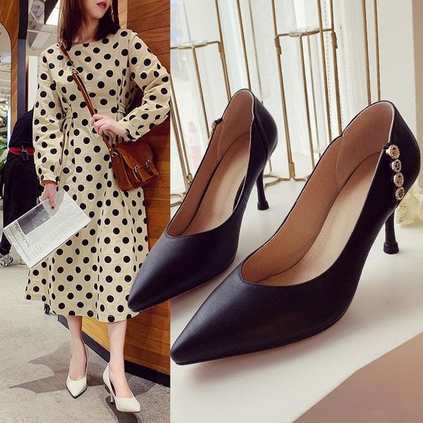 dress shoes women's pumpsthe black leather europe and america fine heel single first layer cowhide 7.5cm high heels
dress shoes women's pumpsthe black leather europe and america fine heel single first layer cowhide 7.5cm high heels