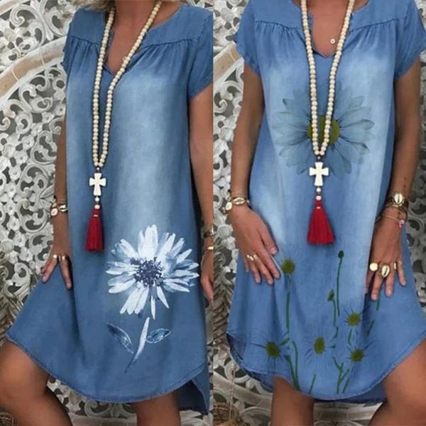casual dresses women dress holiday summer fashion elegant sundress short sleeve chrysanthemum print irregular hem loose denim dres, Black;gray
casual dresses women dress holiday summer fashion elegant sundress short sleeve chrysanthemum print irregular hem loose denim dres, Black;gray
