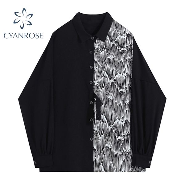 irregular patchwork cardigan blouses women's streetwear shirts lapel chic harajuku oversized casual long sleeve blusas 210430, White
irregular patchwork cardigan blouses women's streetwear shirts lapel chic harajuku oversized casual long sleeve blusas 210430, White