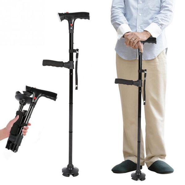trekking poles smart hand fold crutches cane elderly people four-legged non-slip aluminum alloy with led light multifunctional
trekking poles smart hand fold crutches cane elderly people four-legged non-slip aluminum alloy with led light multifunctional