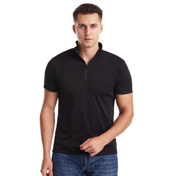 sports shirt men's zipper neck fitness short-sleeved t-shirt stretch bodybuilding training coat t-shirts, White;black
sports shirt men's zipper neck fitness short-sleeved t-shirt stretch bodybuilding training coat t-shirts, White;black