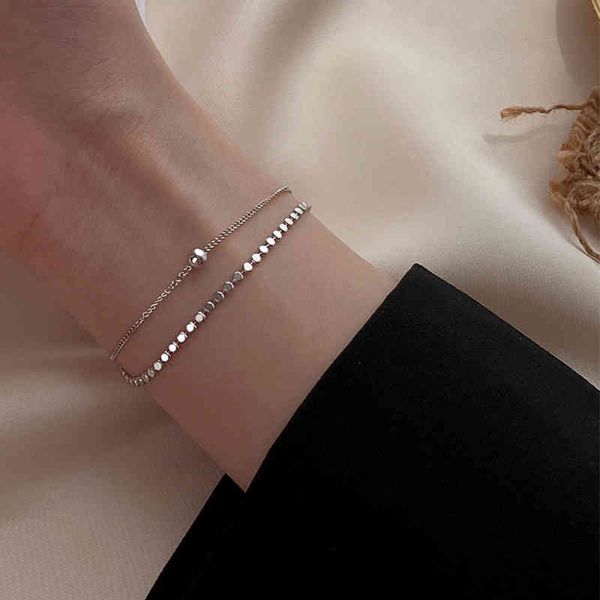 fashion temperament bracelet personality double layer small beads silver jewelry for women wedding party, Golden;silver
fashion temperament bracelet personality double layer small beads silver jewelry for women wedding party, Golden;silver