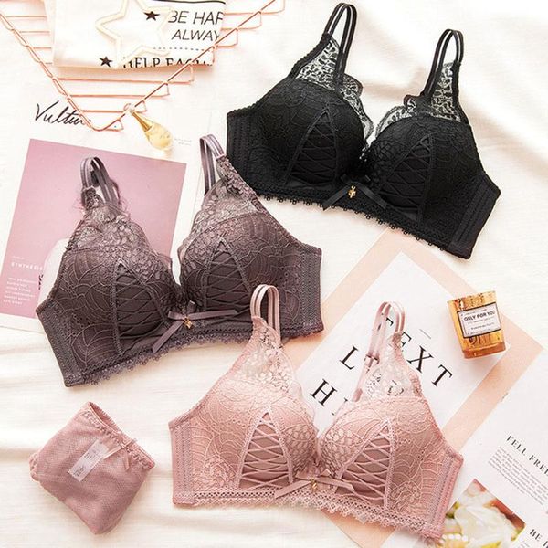 bras sets minimizer wirelingerie bra and panty set japanese lolita style lace black kawaii women 3/4 cup wireless underwear, Red;black
bras sets minimizer wirelingerie bra and panty set japanese lolita style lace black kawaii women 3/4 cup wireless underwear, Red;black