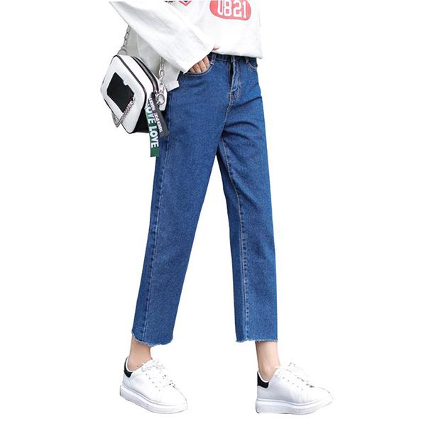 fashion women high waist elastic tassel denim pants straight loose casual long femme trousers female boyfriend jeans, Blue
fashion women high waist elastic tassel denim pants straight loose casual long femme trousers female boyfriend jeans, Blue