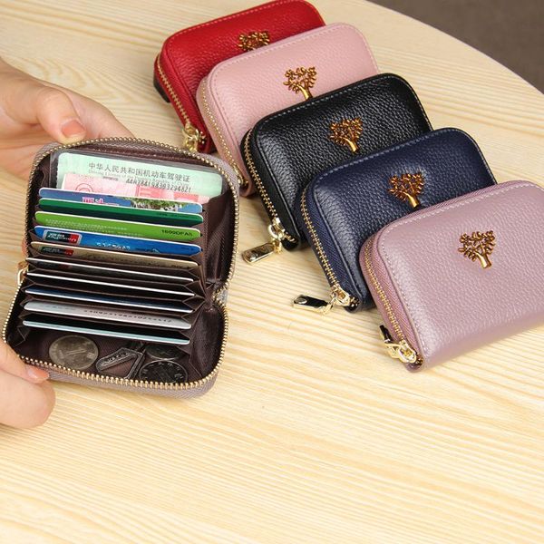 card holders cowhide 2021 female leather holder fashion korean multiple slots package zipper women's small change bags, Brown;gray
card holders cowhide 2021 female leather holder fashion korean multiple slots package zipper women's small change bags, Brown;gray