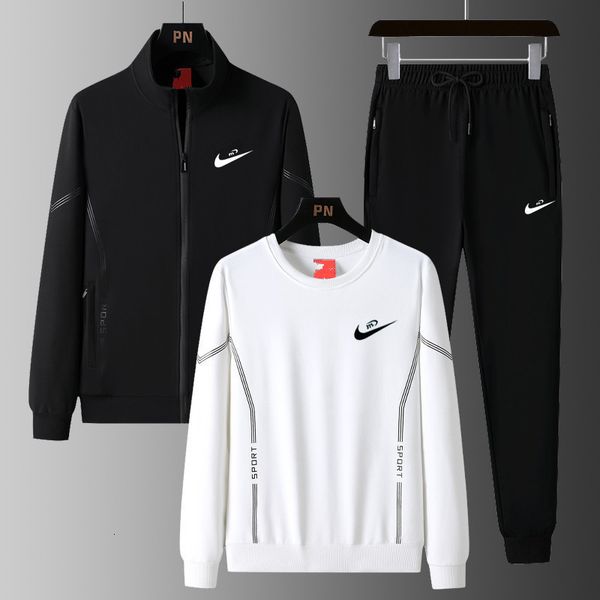men's 2021 autumn men's sports leisure suit korean youth sweater coat pants three piece set, Gray
men's 2021 autumn men's sports leisure suit korean youth sweater coat pants three piece set, Gray