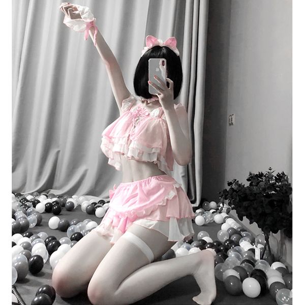 anime cosplay kitty costumes party uniform 6pcs set seductive rabbit girl babydoll role-playing uniform erotic lingerie, Black;white
anime cosplay kitty costumes party uniform 6pcs set seductive rabbit girl babydoll role-playing uniform erotic lingerie, Black;white