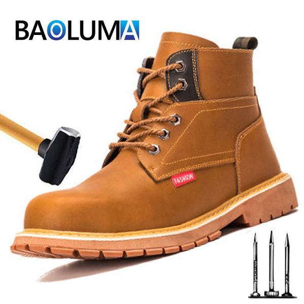 boots brand men's steel toe safety shoes breathable men sneakers soft bottom puncture-proof outdoor work for, Black
boots brand men's steel toe safety shoes breathable men sneakers soft bottom puncture-proof outdoor work for, Black