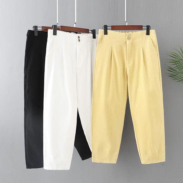 plus size pants for women in spring autumn wear elastic waist cotton fabric loose trousers large casual fatlady, Black
plus size pants for women in spring autumn wear elastic waist cotton fabric loose trousers large casual fatlady, Black