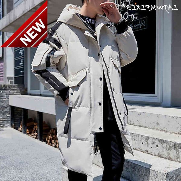 2021 coat long winter down men's jacket hooded fashion men windproof waterproof thick warm brand mens clothing parka, Black
2021 coat long winter down men's jacket hooded fashion men windproof waterproof thick warm brand mens clothing parka, Black